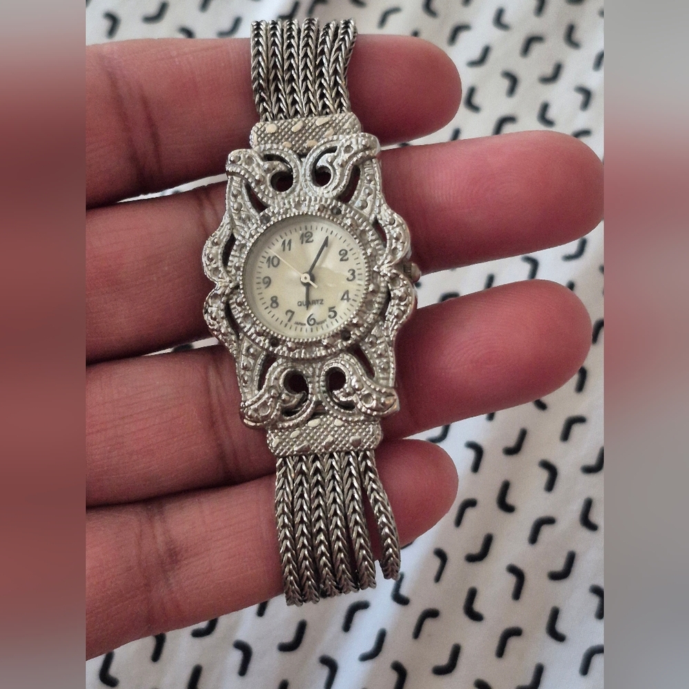 Elegant Silver Watch.  Vintage
